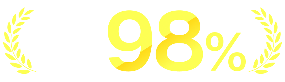 お客様満足度98%
